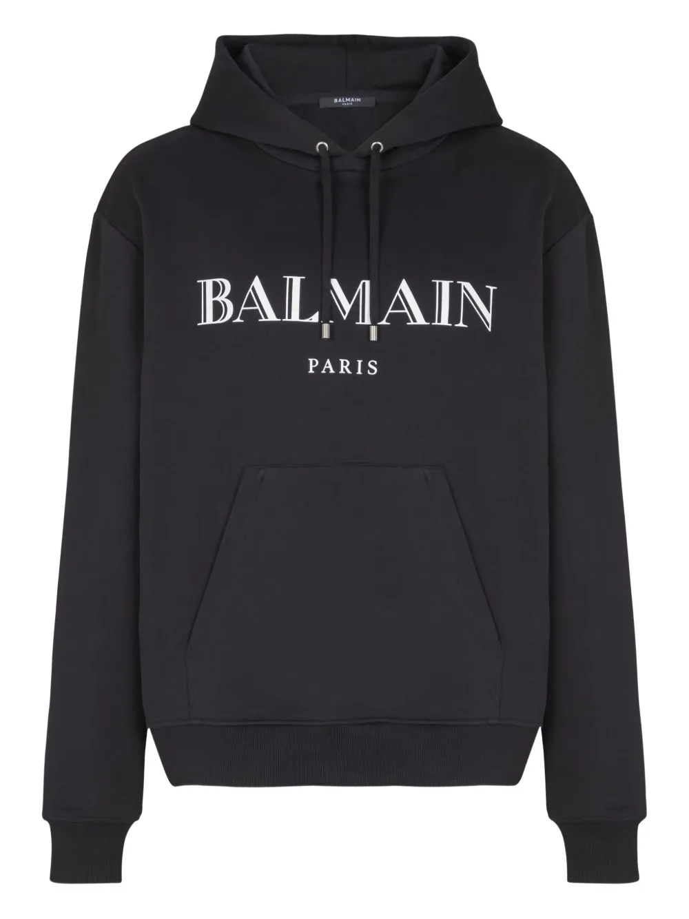 Balmain Hoodie met logoprint Zwart