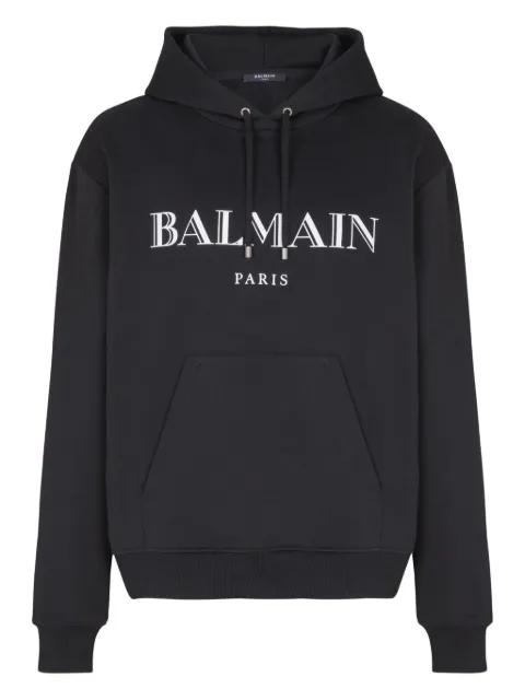 Balmain logo-print hoodie