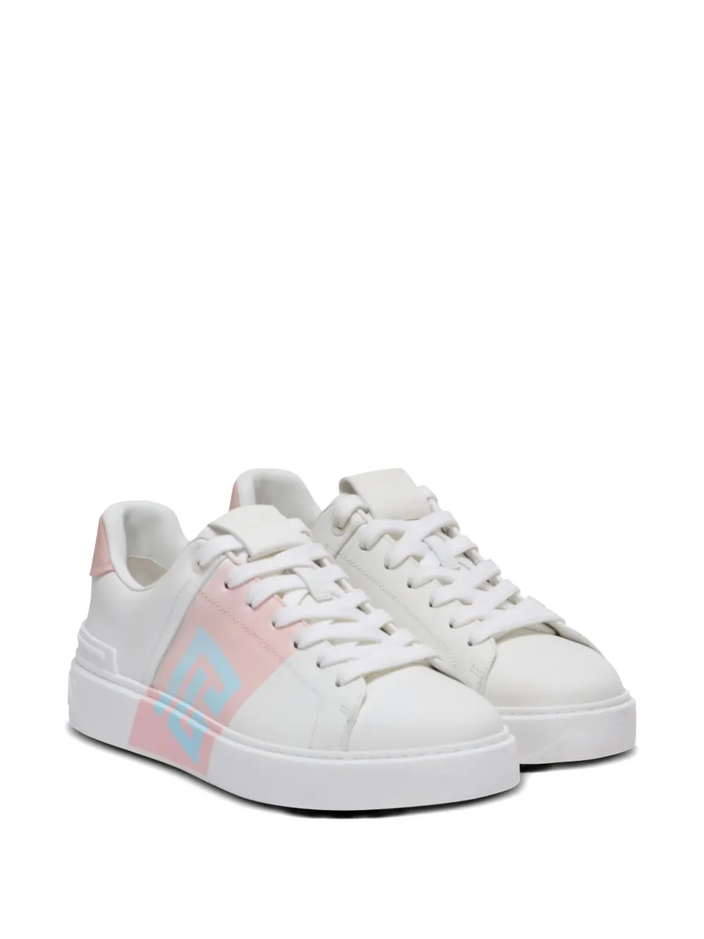Balmain B-court Flip sneakers met vlakken Wit
