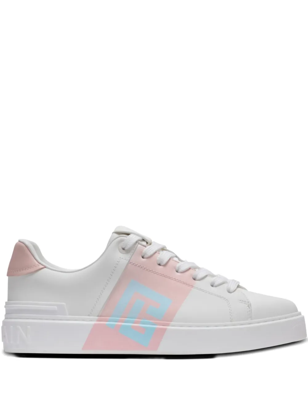 Balmain B-court Flip sneakers met vlakken Wit