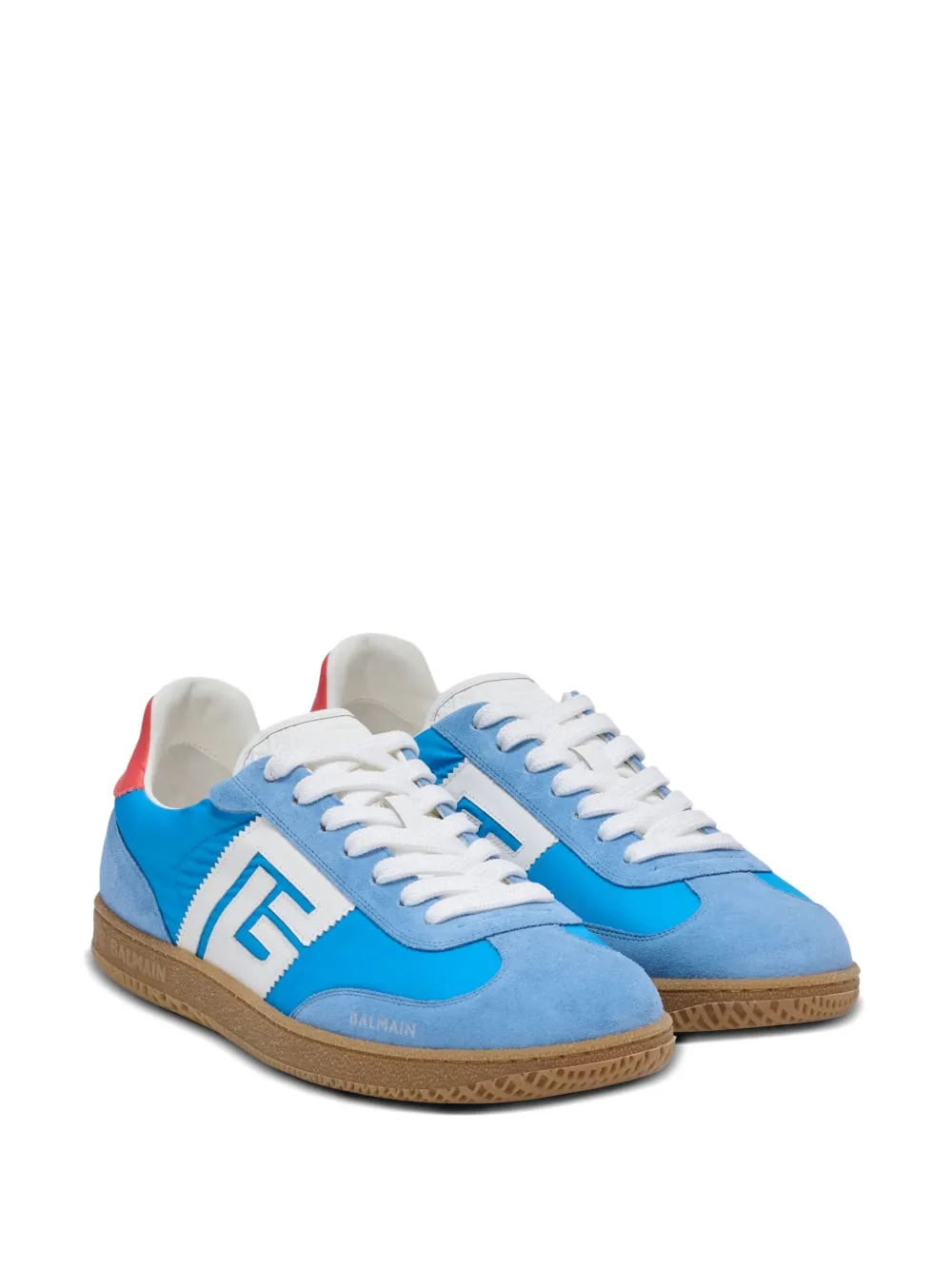 Balmain Swan leather suede sneakers | Low-Tops | Image 2
