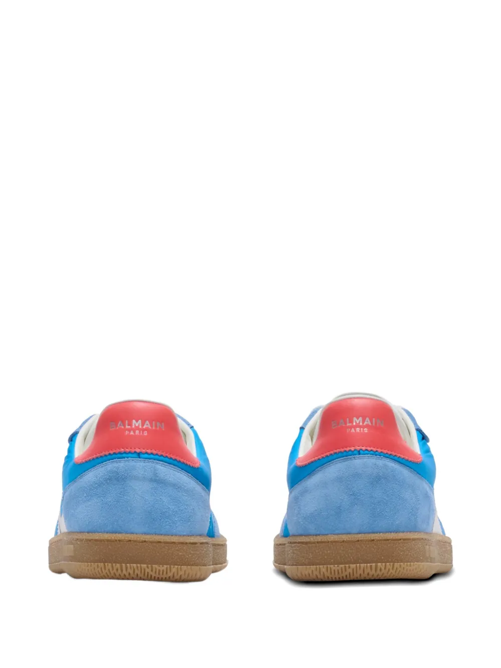 Balmain Swan leren suède sneakers Blauw