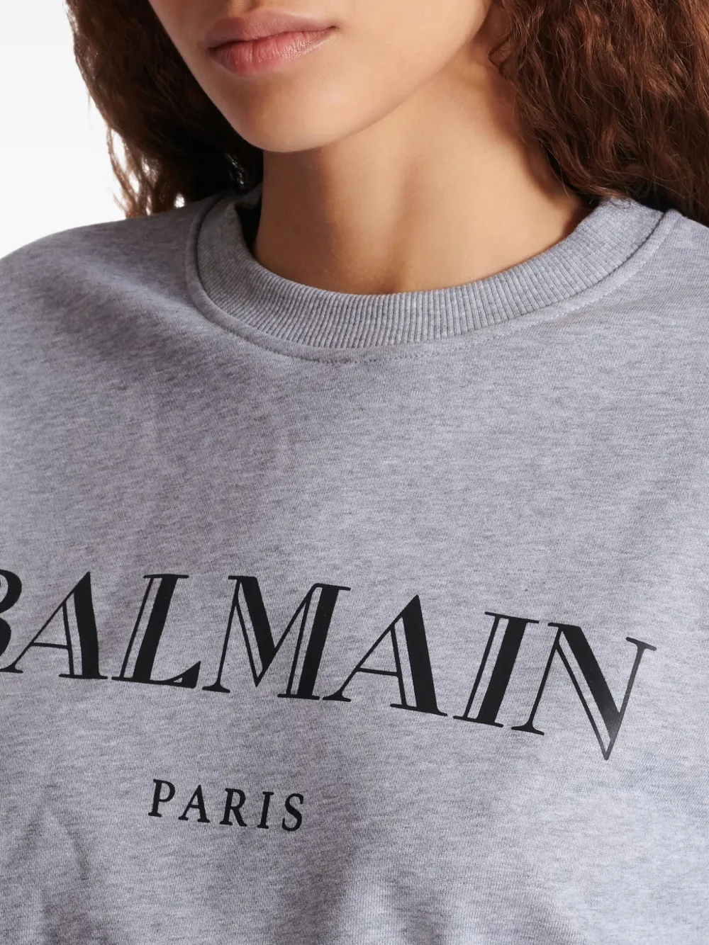 Balmain Sweater met logoprint Grijs
