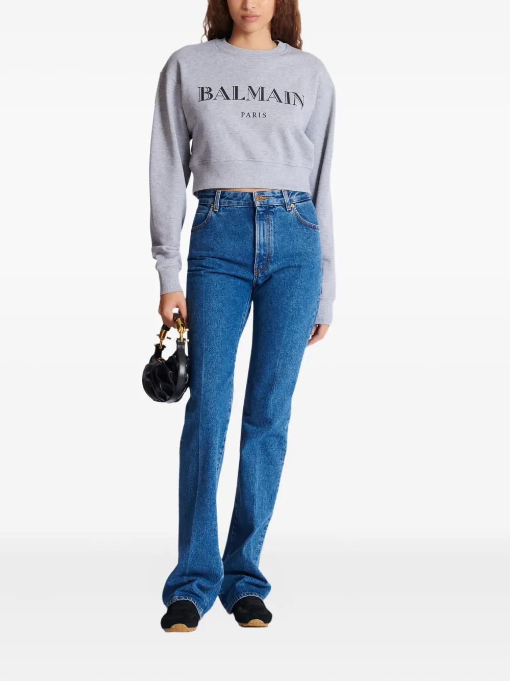 Balmain logo-print crew-neck sweatshirt | Sweaters | Image 2