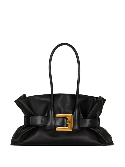 Balmain large Anthem buckle-detailed calfskin tote bag