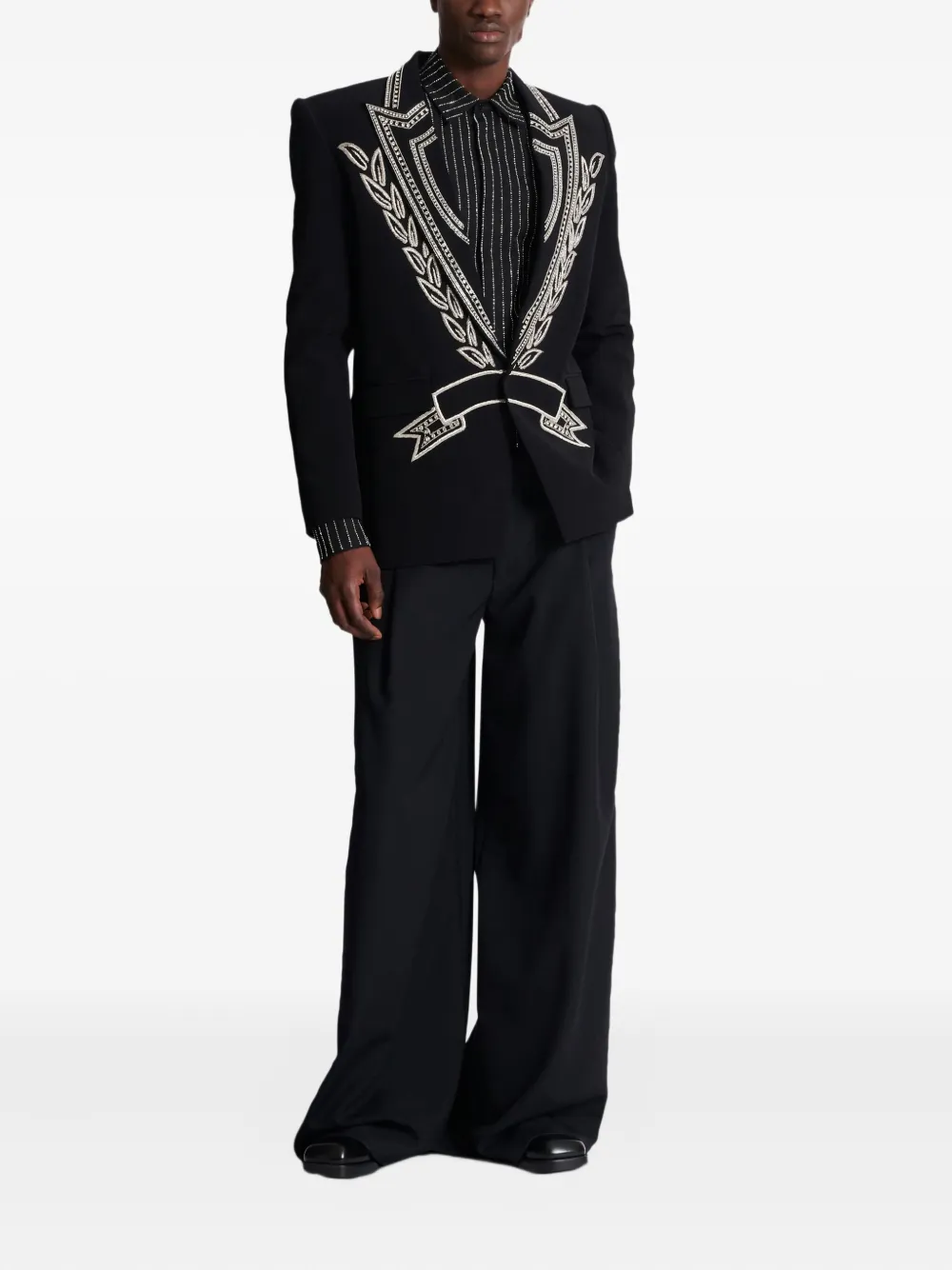 Balmain crystal-embellished jacket | Suit & Dinner Jackets | Image 2