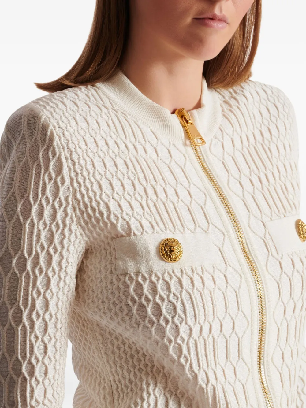 Balmain Vest met rits Wit