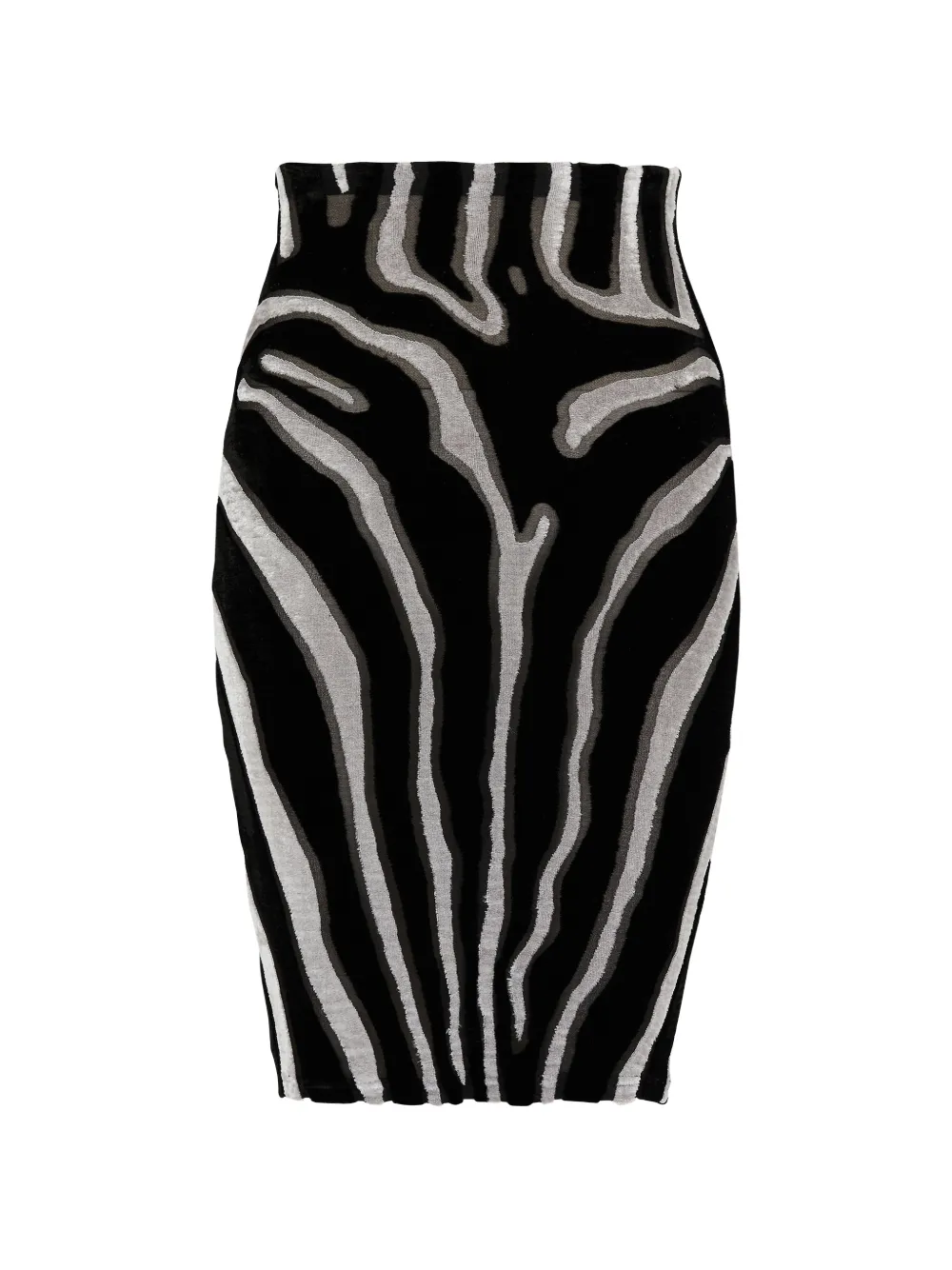 Balmain Minigonna zebrata - Nero