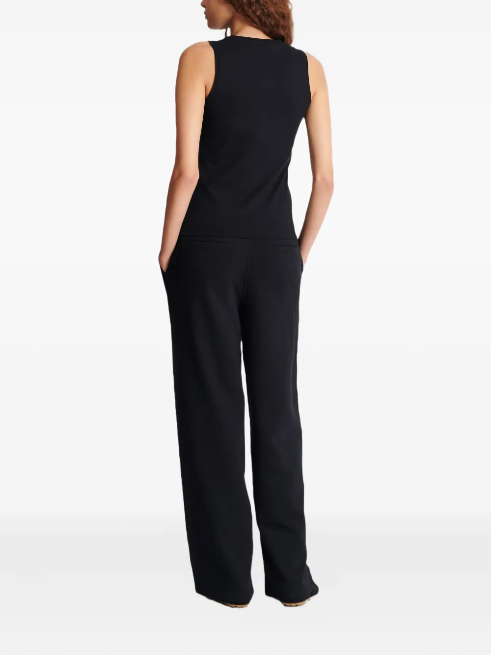 Balmain Logo-print Cotton Top In Black