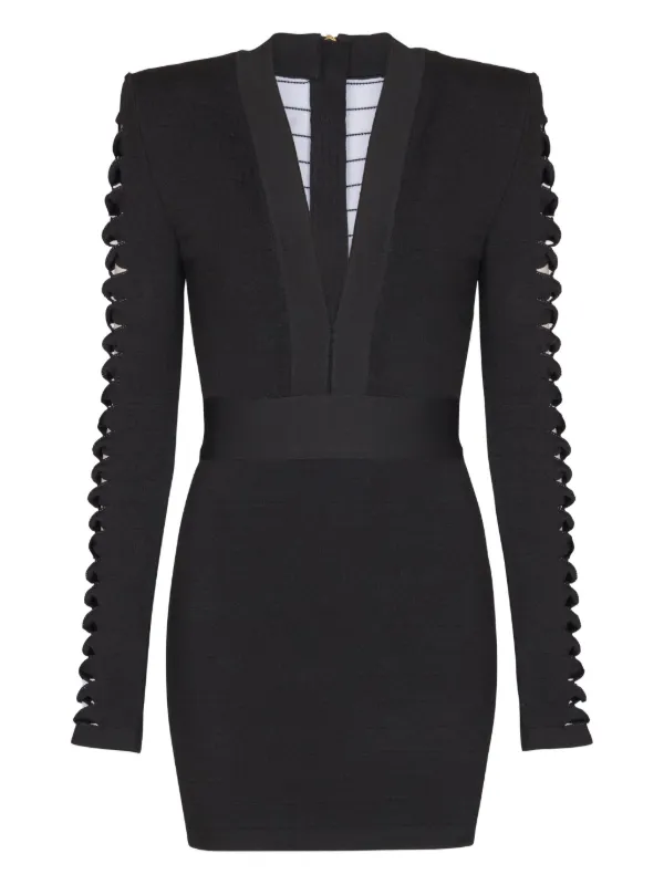 long sleeve balmain dress Long Sleeves