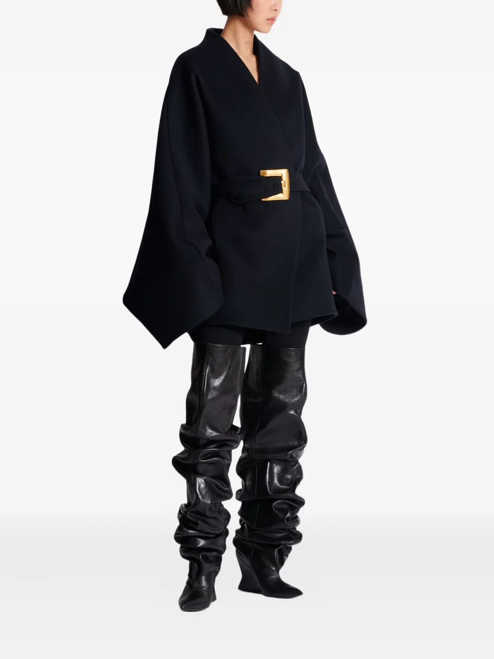 Balmain belted wrap coat | Oversized Coats | Image 2