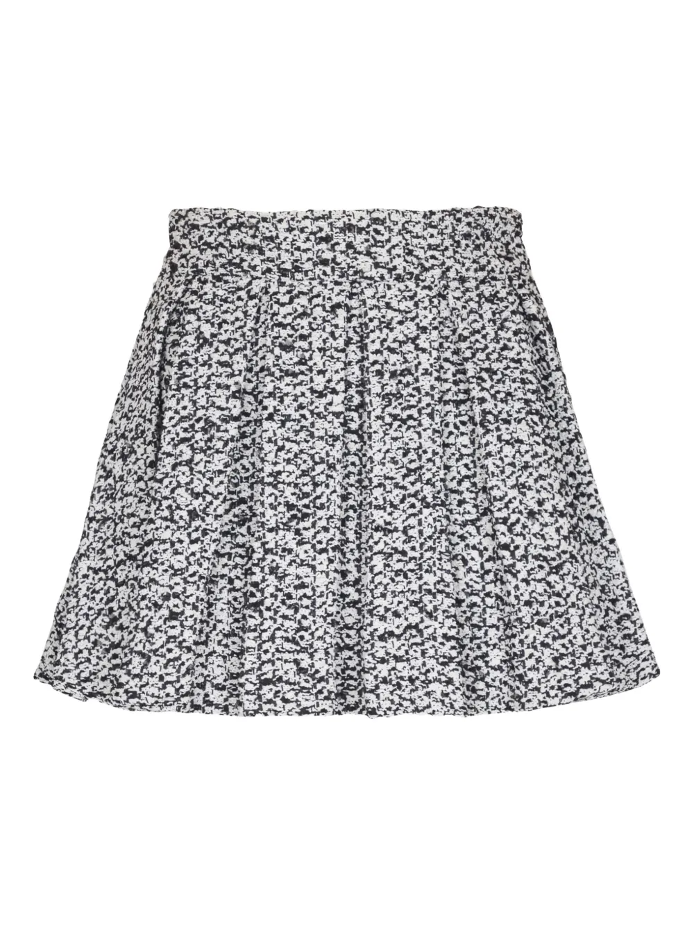 Balmain high-waisted tweed pleated mini skirt | White | Image 1
