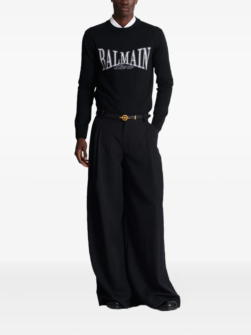 Balmain jacquard-logo sweater | Knitted Sweaters | Image 2