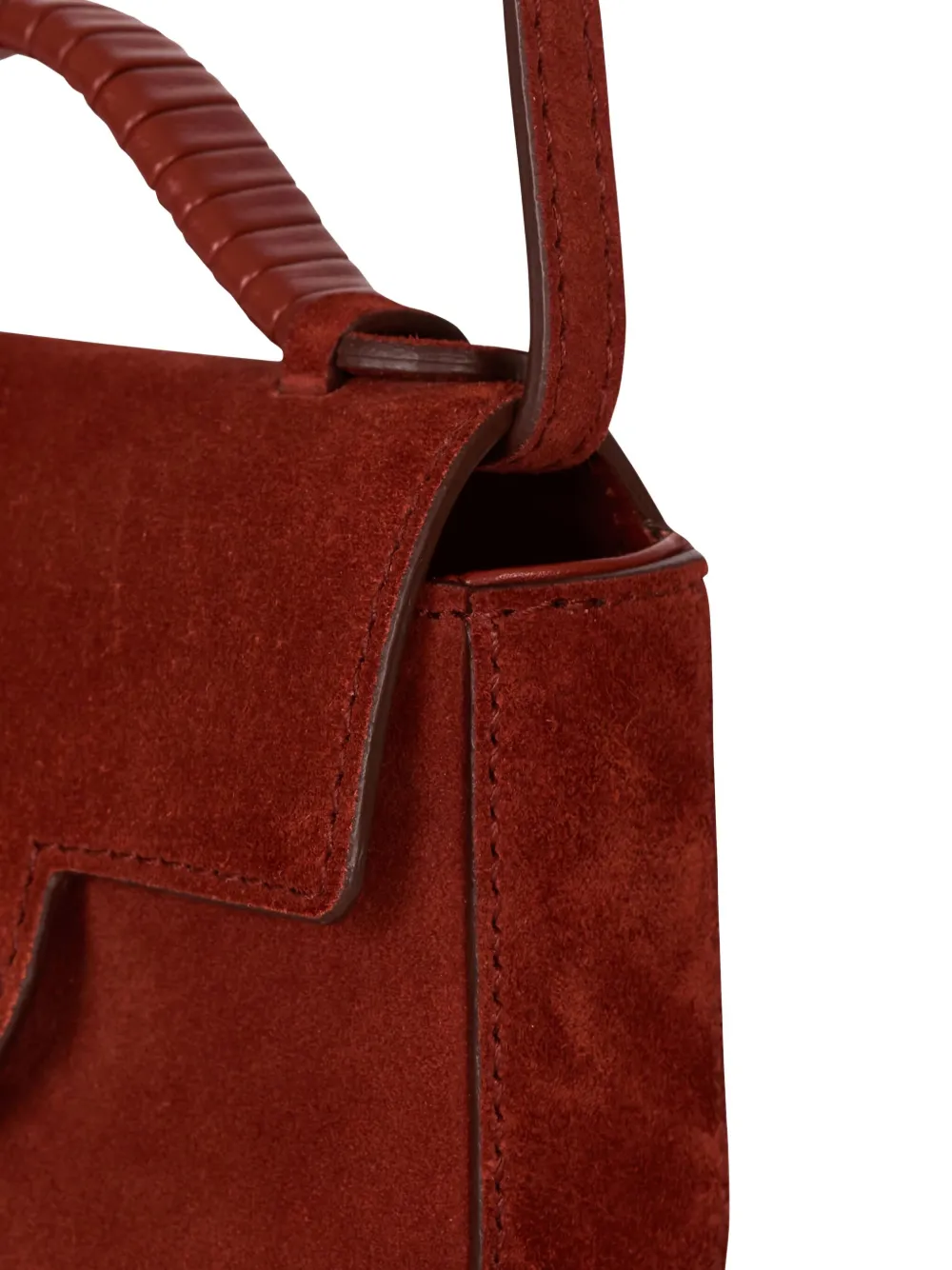 Balmain Mini B-buzz Twisted-handle Tote Bag In Red