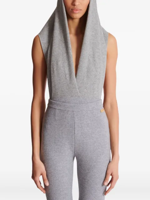 Balmain hooded draped bodysuit