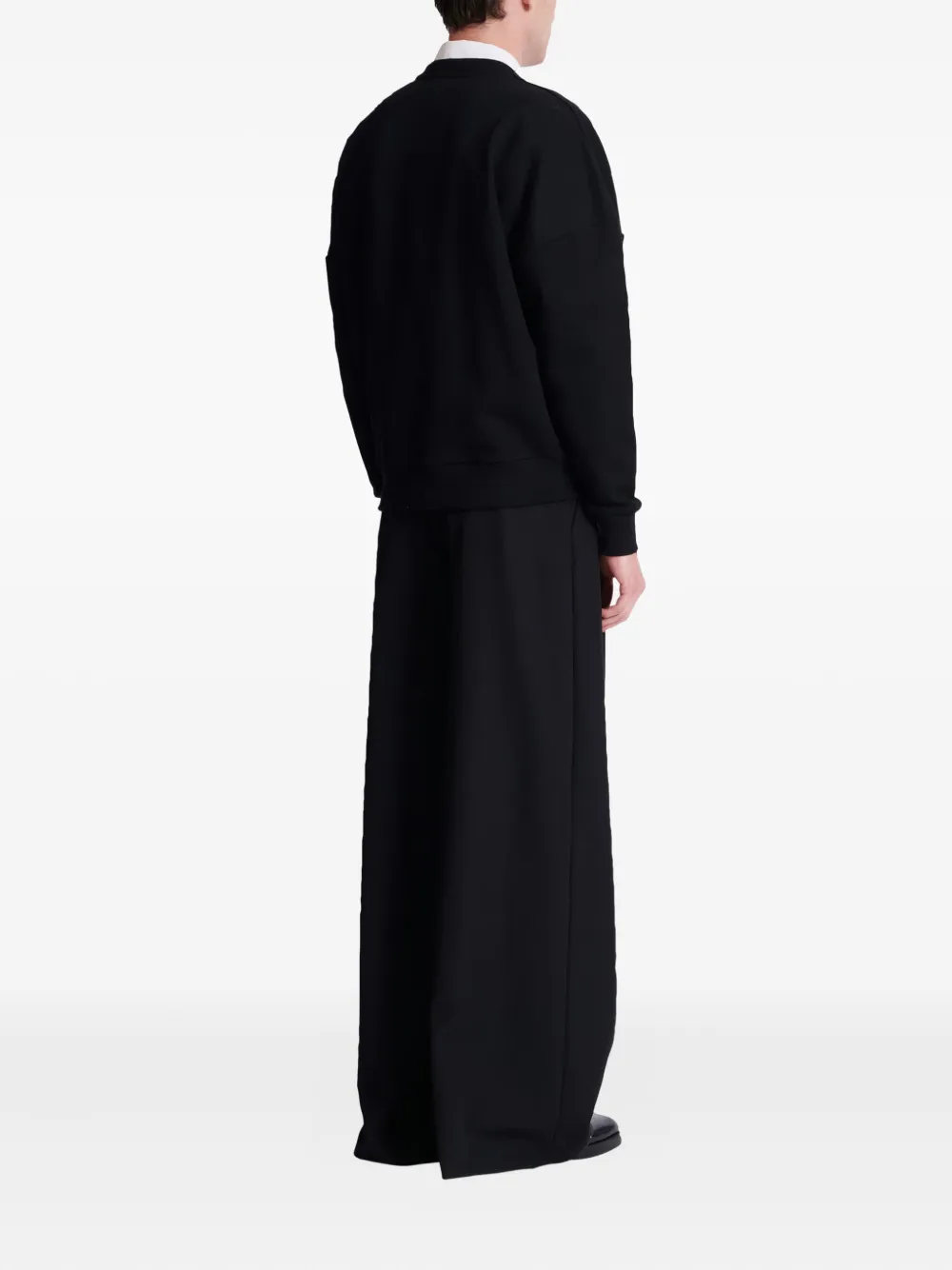 Balmain Sweater met logo Zwart