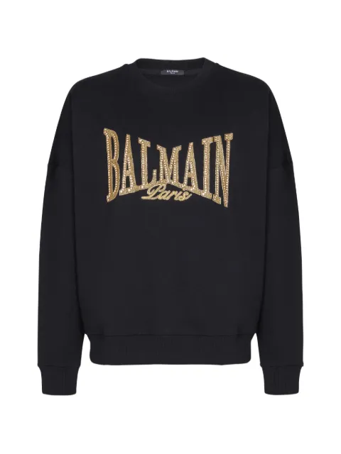 Balmain embellished-logo sweatshirt
