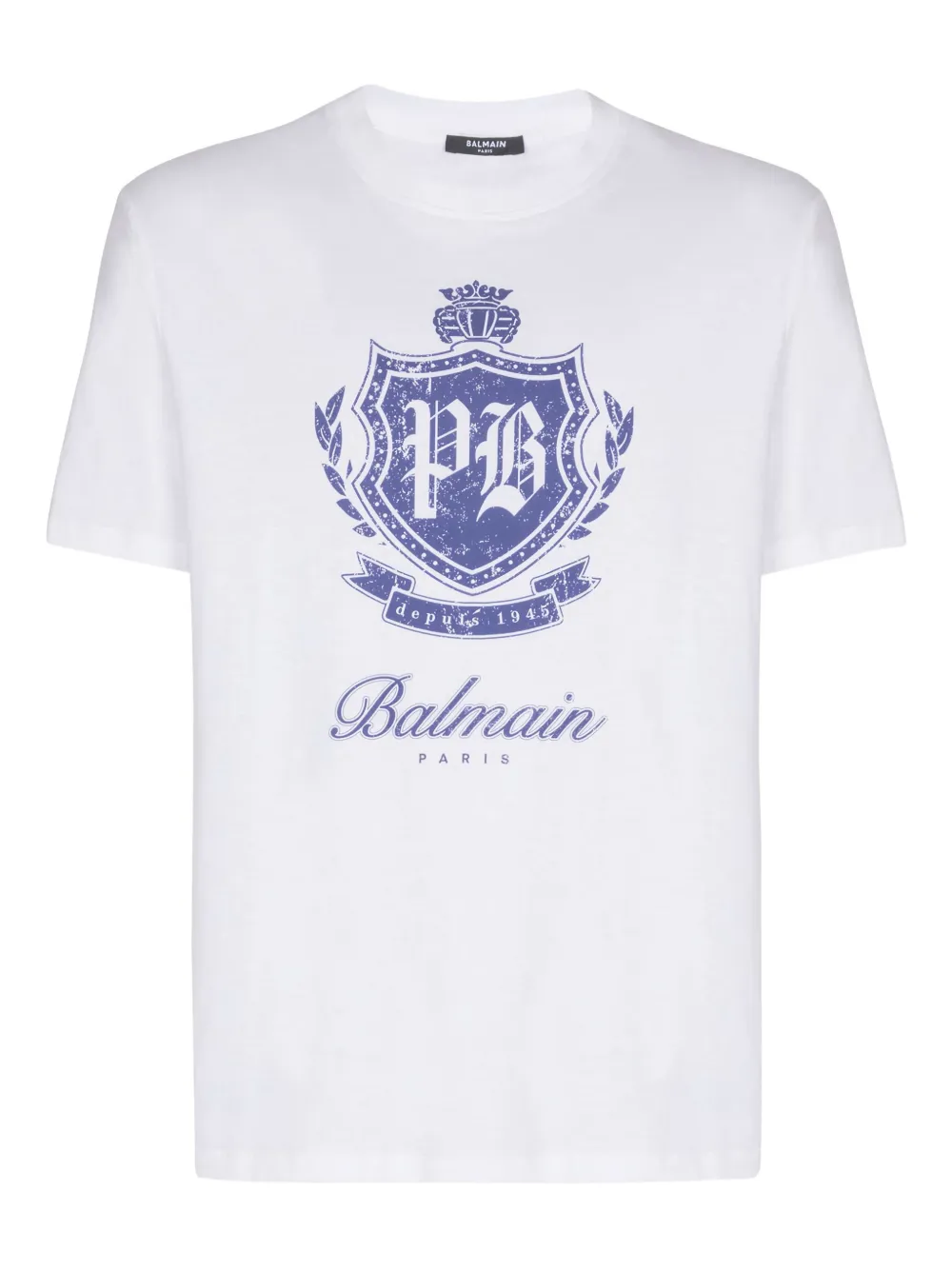 Balmain emblem-print T-shirt | White | Image 1