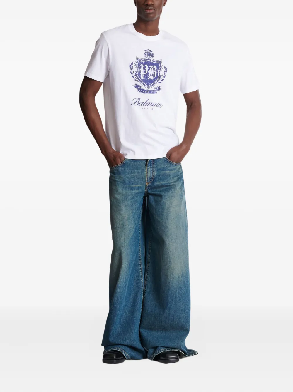 Balmain emblem-print T-shirt | T-Shirts | Image 2