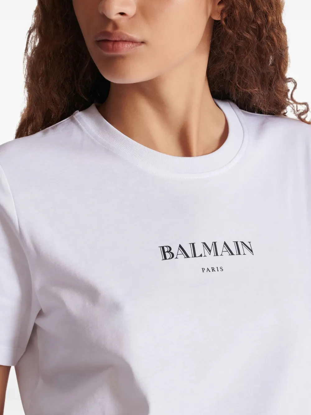 Balmain T-shirt met logoprint Wit