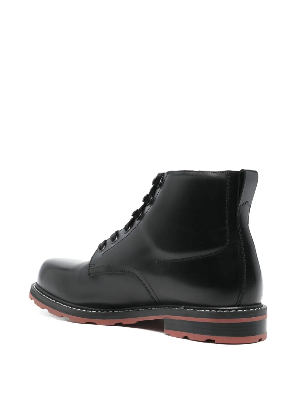 Bally leather hiking boots Zwart