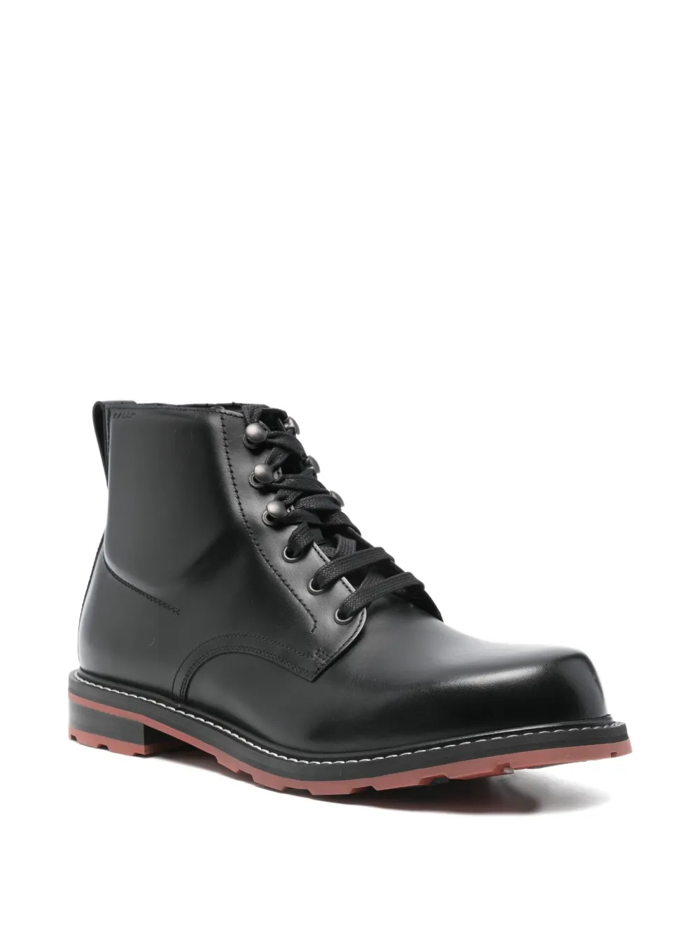 Bally leather hiking boots Zwart