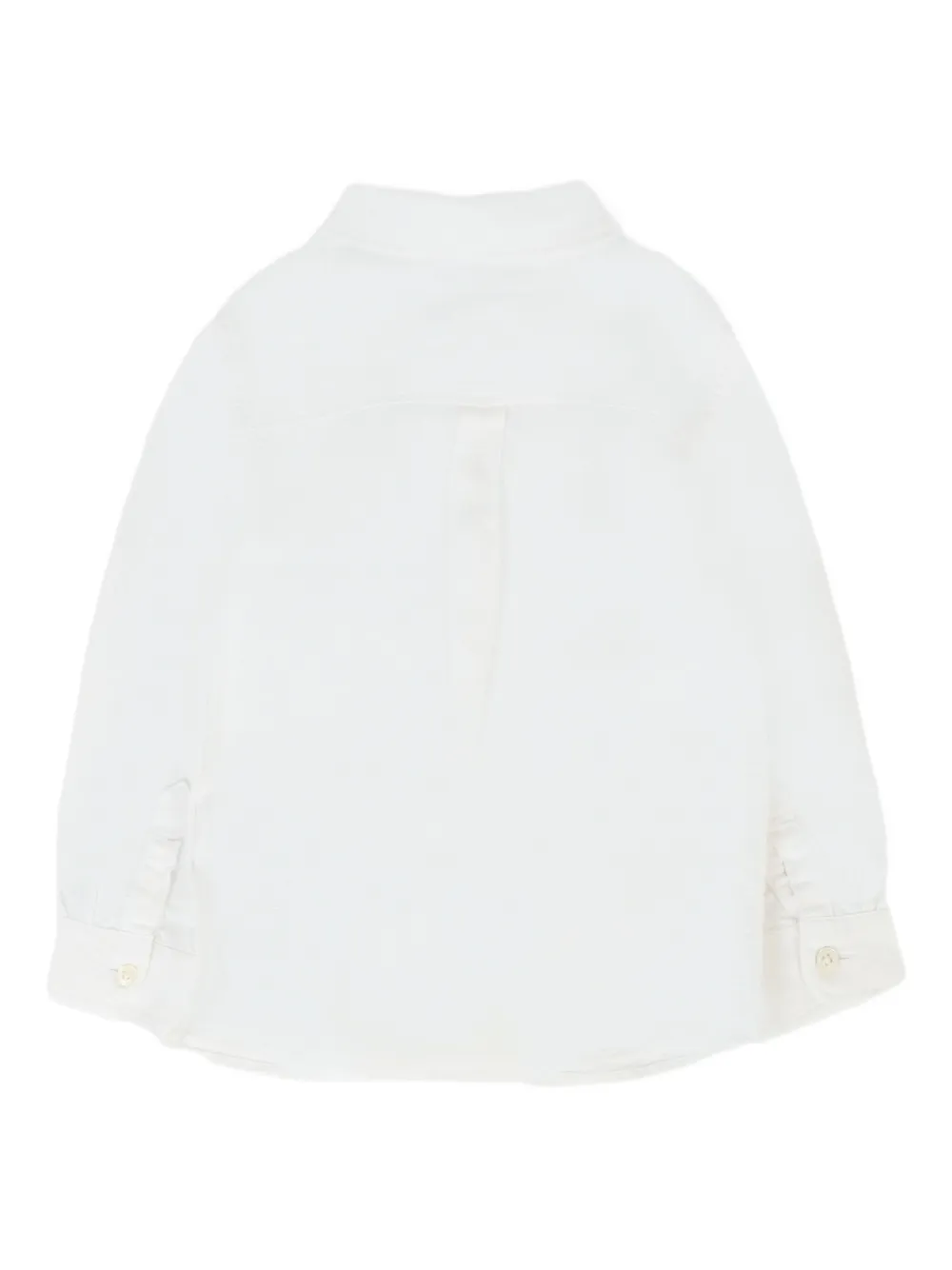 Tommy Hilfiger Junior Shirt met lange mouwen en zak Wit