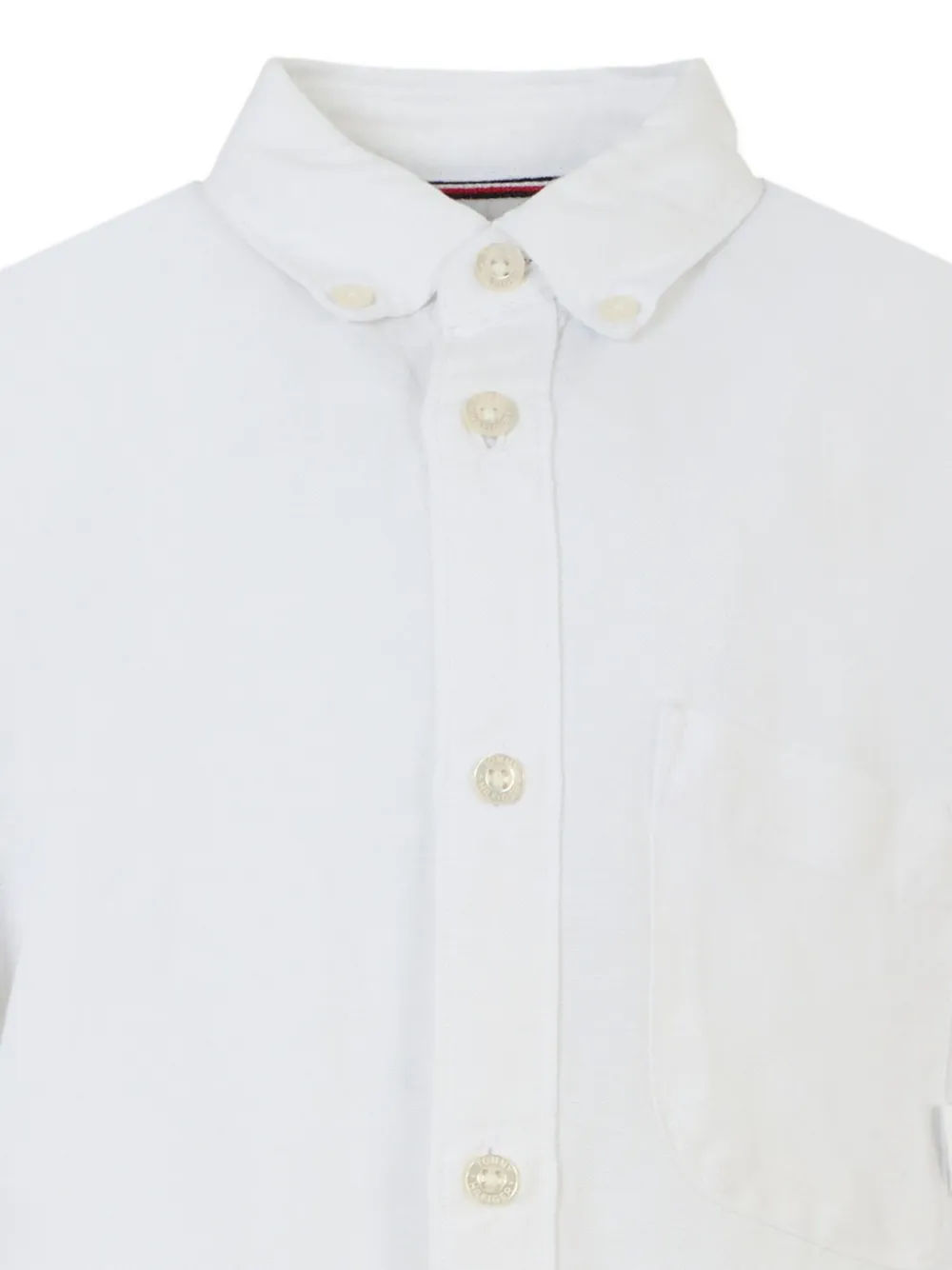 Tommy Hilfiger Junior Shirt met lange mouwen en zak Wit