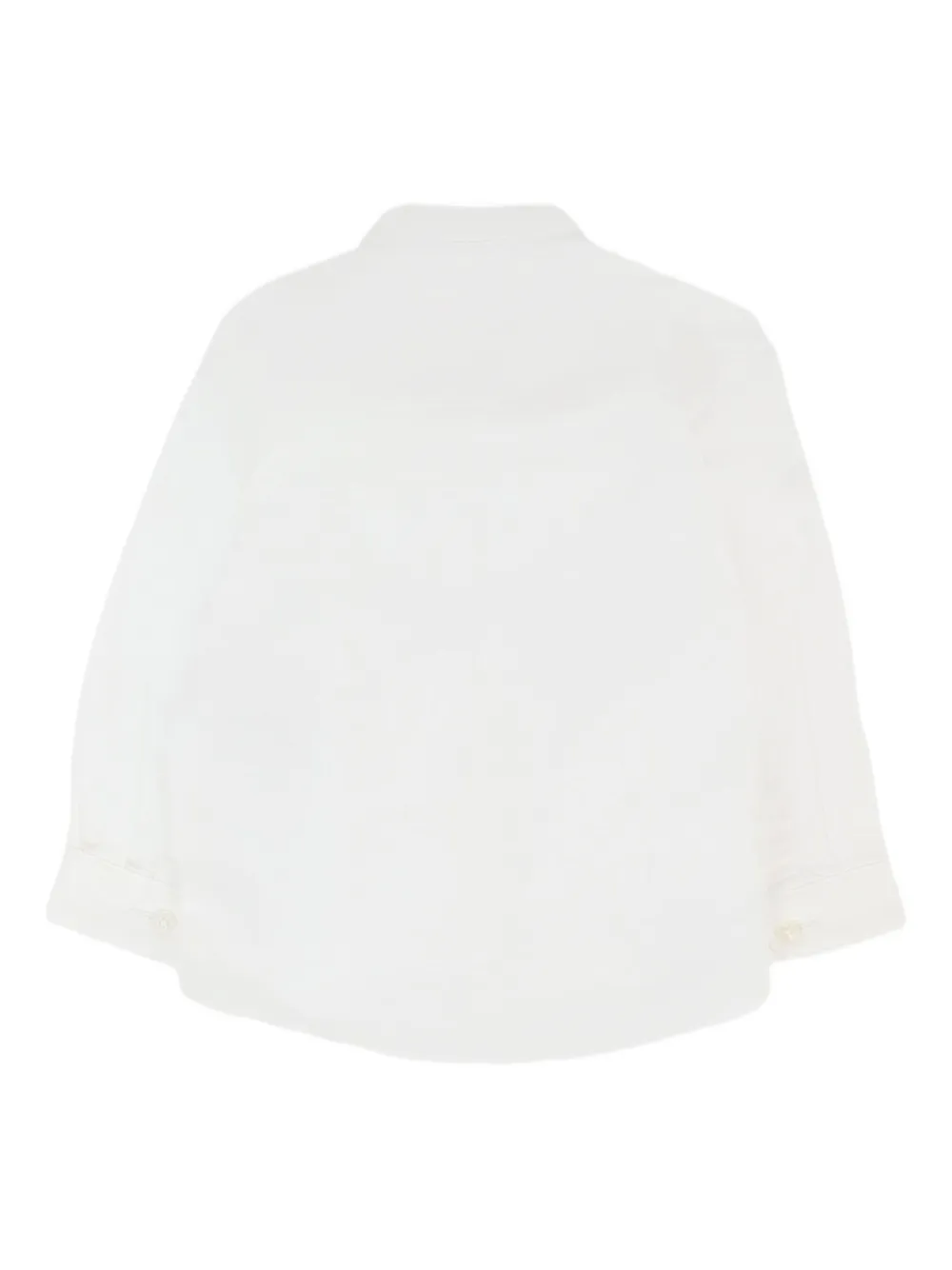 Tommy Hilfiger Junior Shirt met logo en lange mouwen Wit