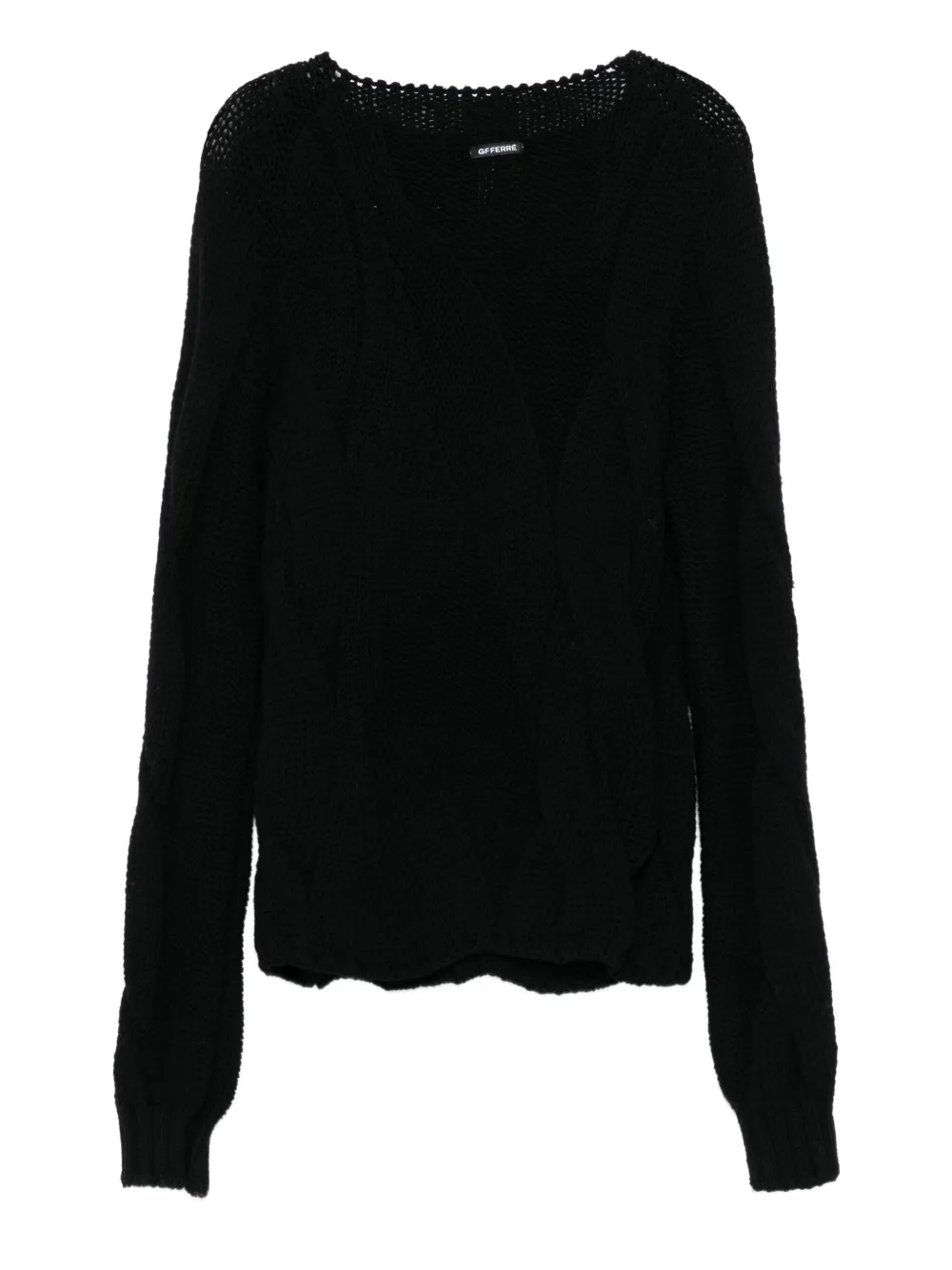 Gianfranco Ferré Pre-Owned 1990s cable-knit sweater | Image 2