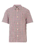 Tommy Hilfiger Junior gingham-check short-sleeve shirt - White