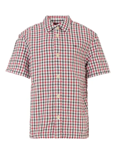 Tommy Hilfiger Junior gingham-check short-sleeve shirt