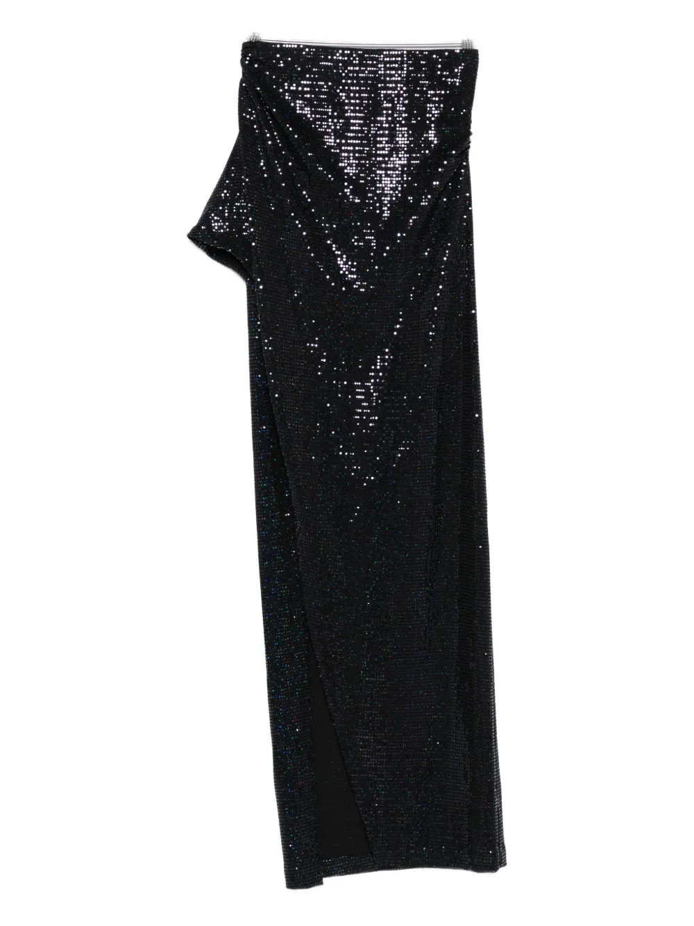 IRO Cubagua sequin-embellished asymmetric skirt Zwart