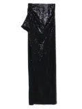 IRO Cubagua sequin-embellished asymmetric skirt - Black