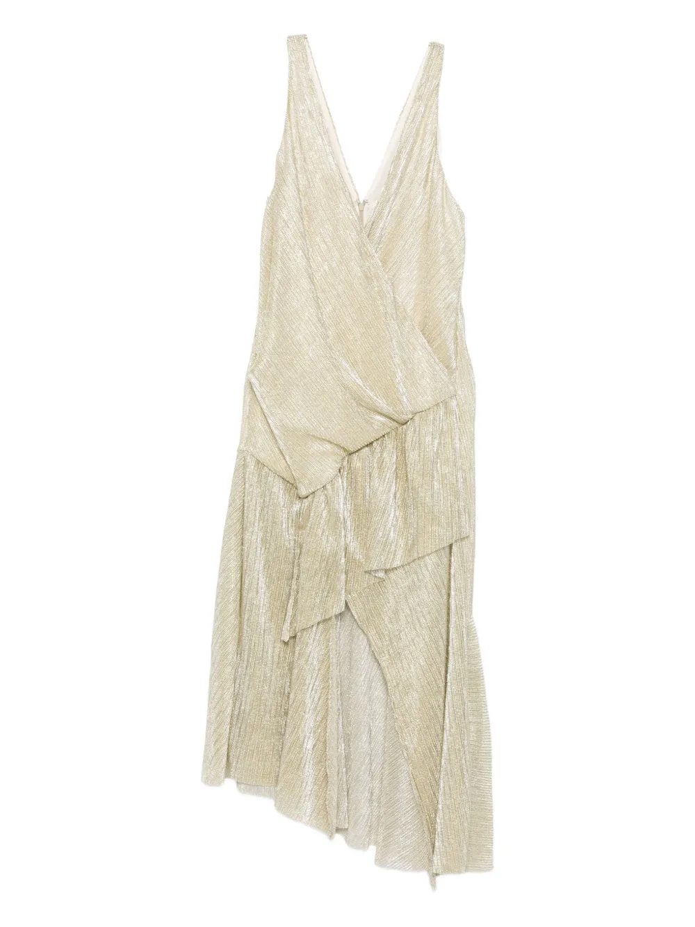IRO Chelsy asymmetric dress Goud