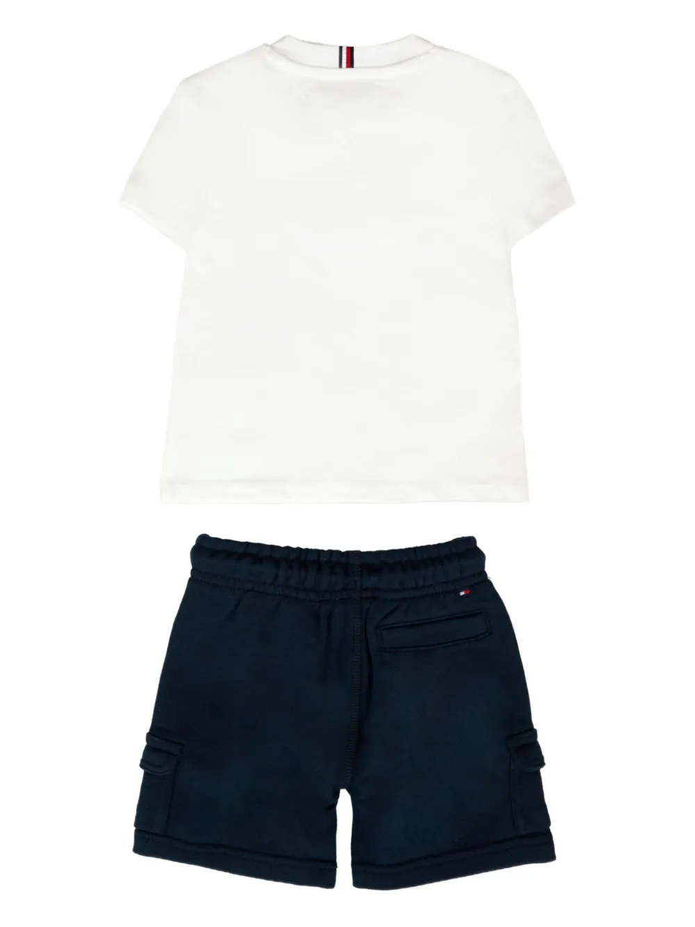 Tommy Hilfiger Junior logo-print cargo-pocket tracksuit Blauw