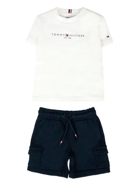 Tommy Hilfiger Junior logo-print cargo-pocket tracksuit