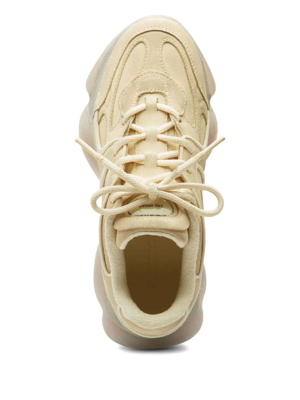 Axel Arigato leather panelled lace-up sneakers Yellow