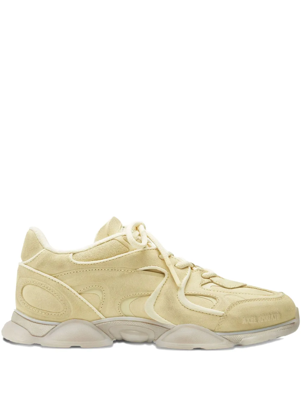 Axel Arigato leather panelled lace-up sneakers Yellow