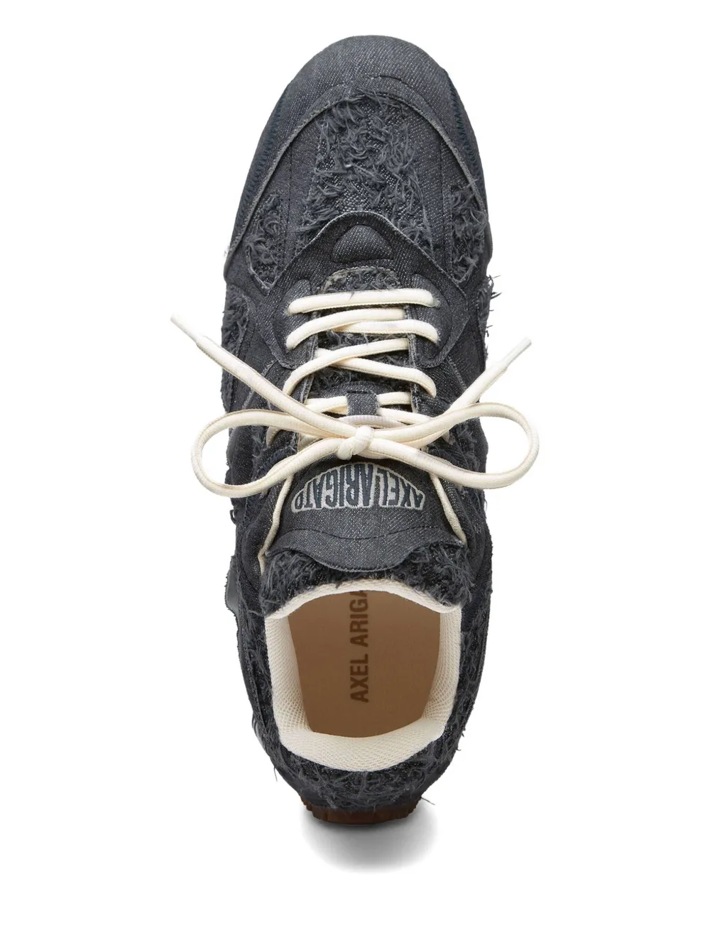 Axel Arigato frayed-detail cotton sneakers Black