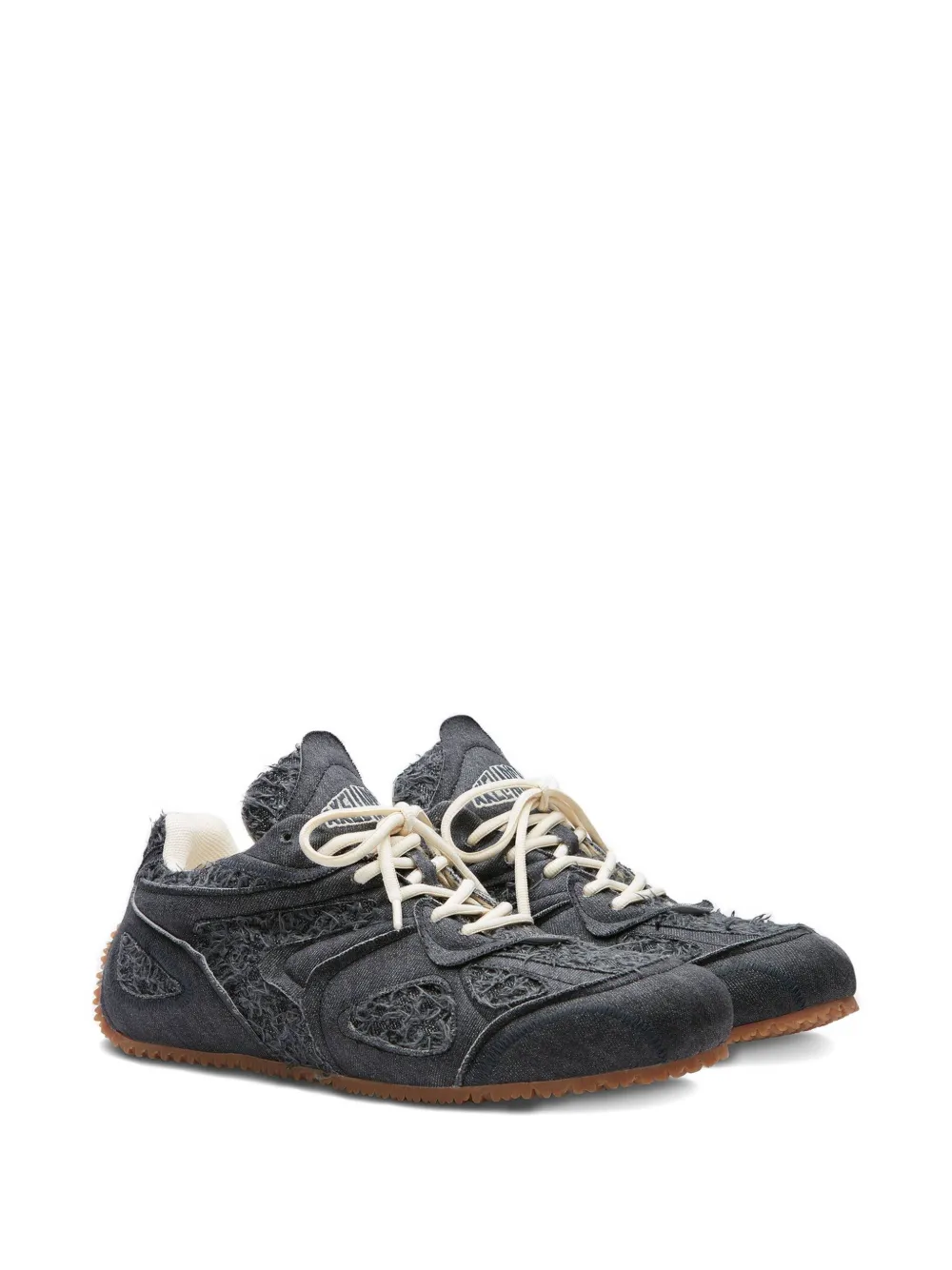 Axel Arigato frayed-detail cotton sneakers Black