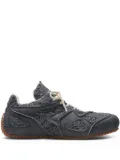 Axel Arigato frayed-detail cotton sneakers - Black