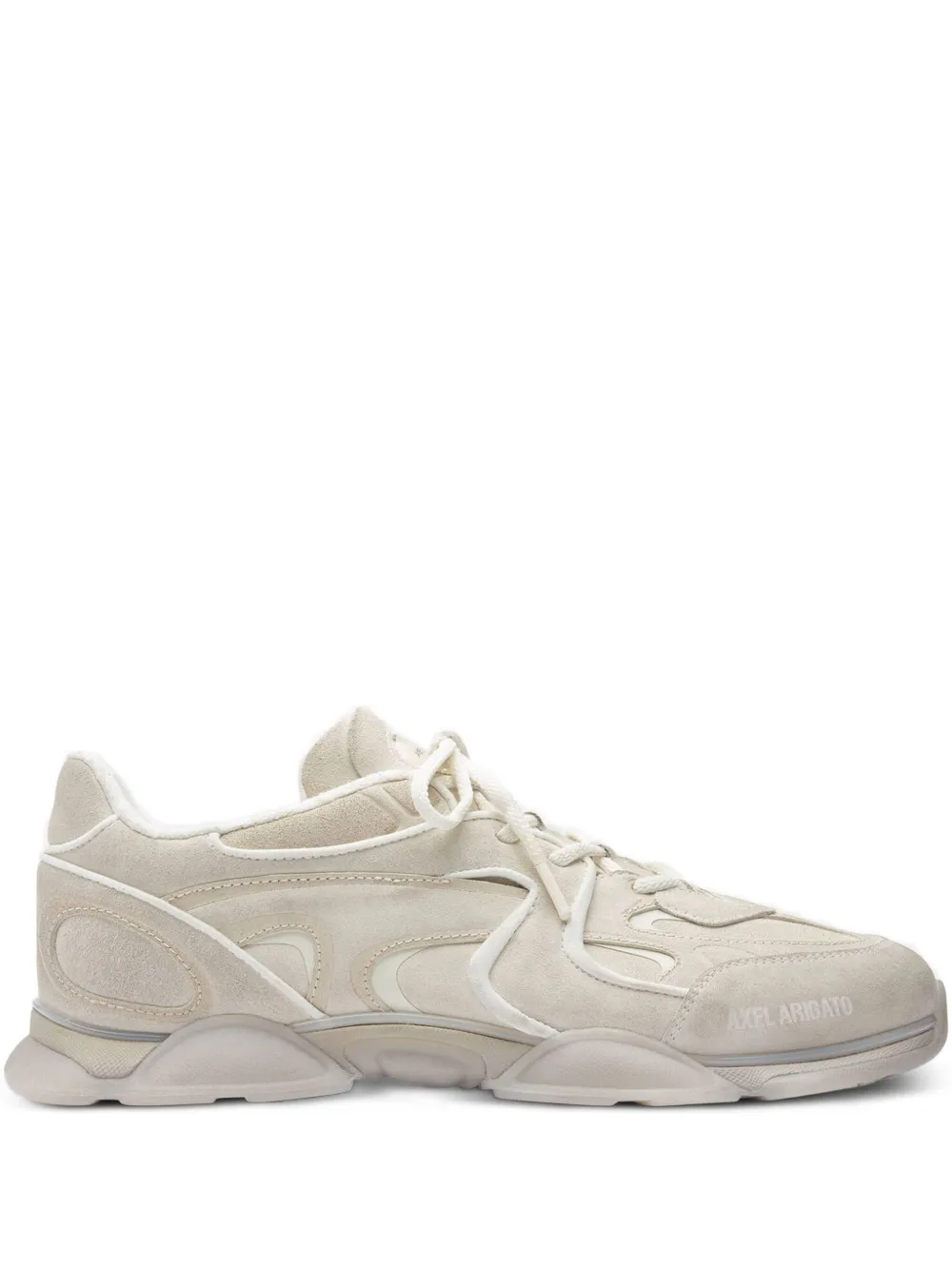 suede leather panelled sneakers