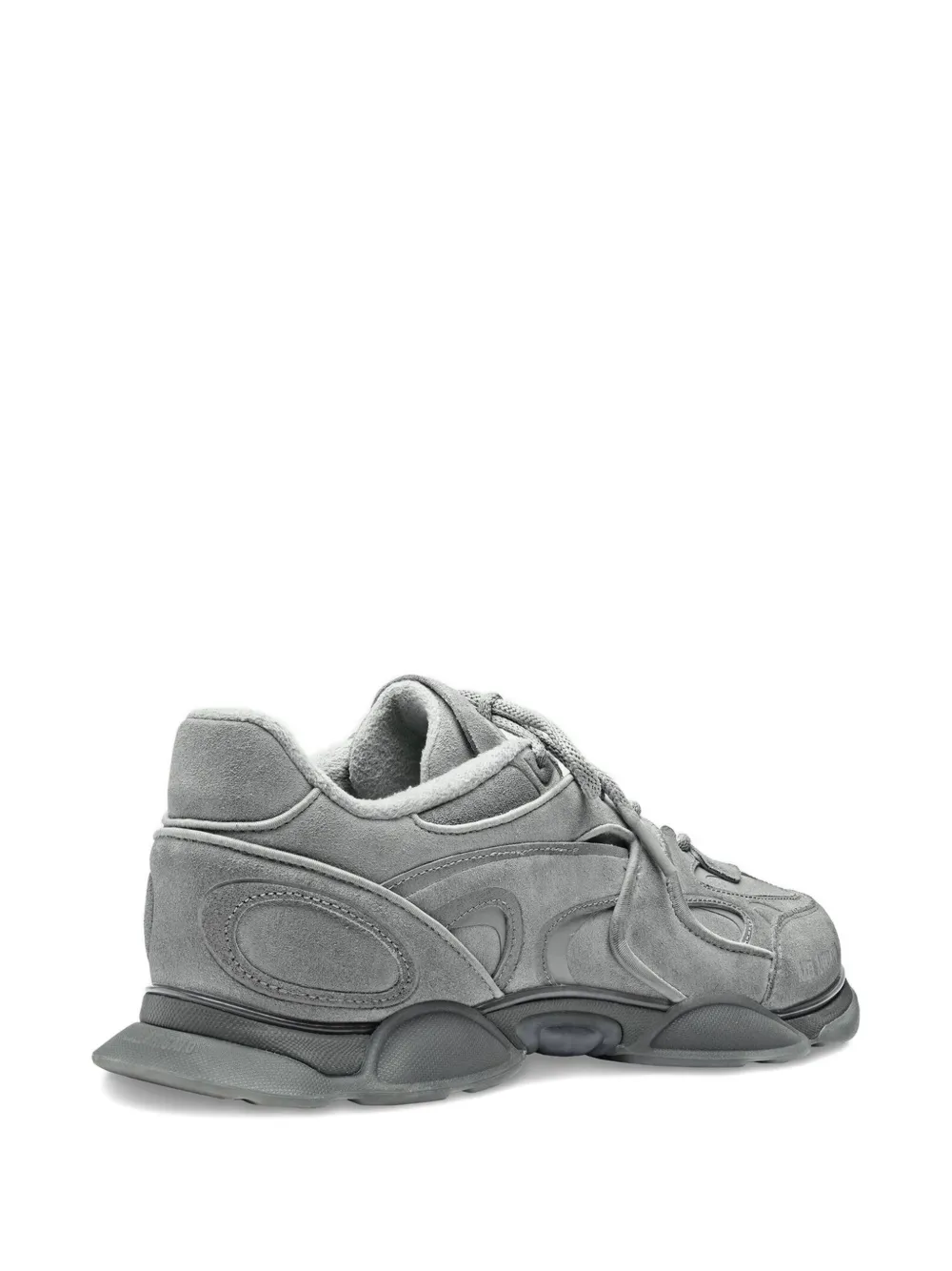 Axel Arigato suede panelled lace-up sneakers Grey