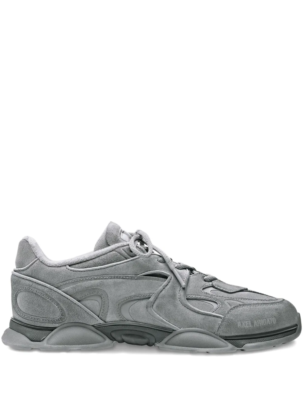Axel Arigato suede panelled lace-up sneakers Grey