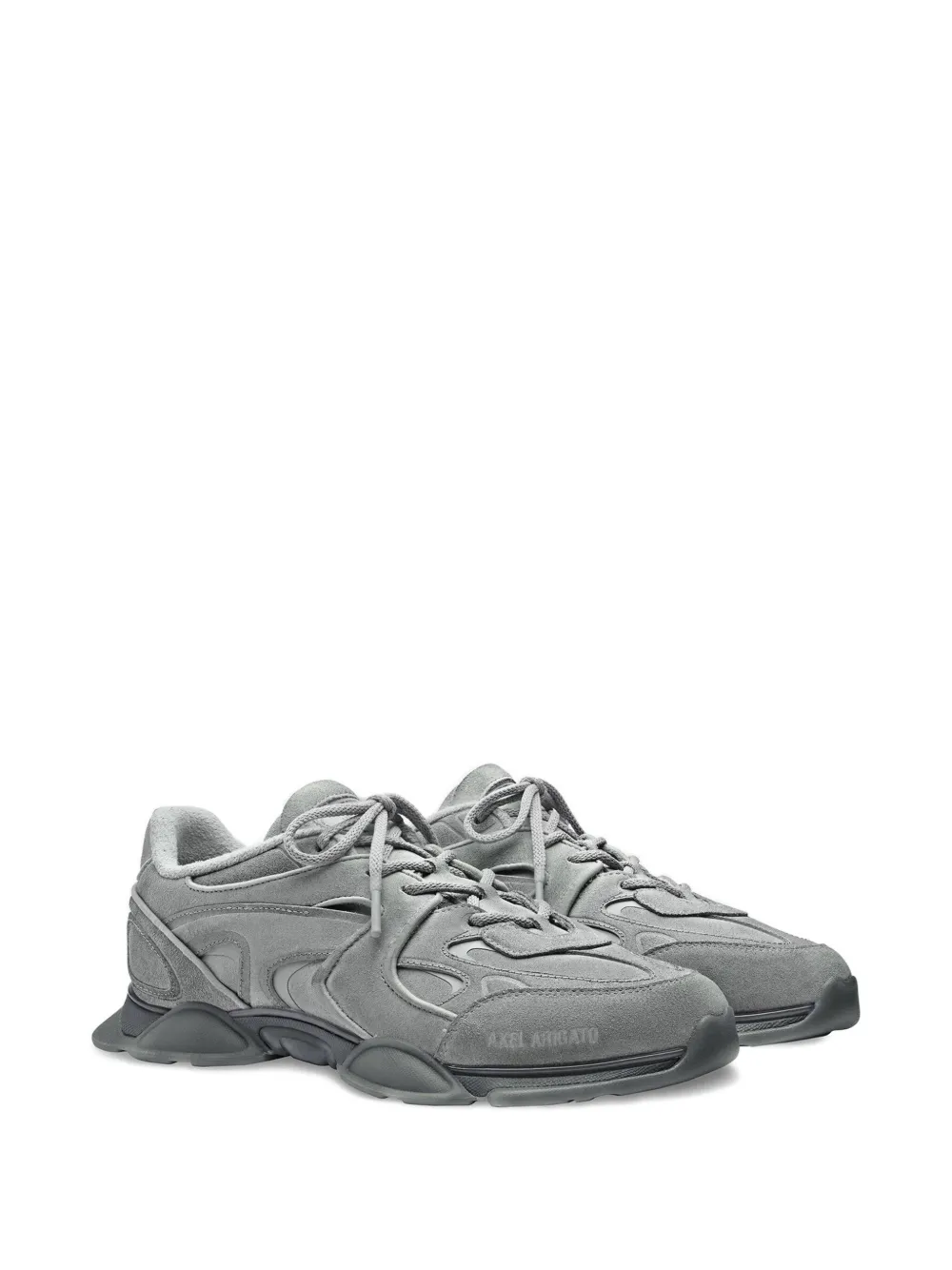 Axel Arigato suede panelled lace-up sneakers Grey
