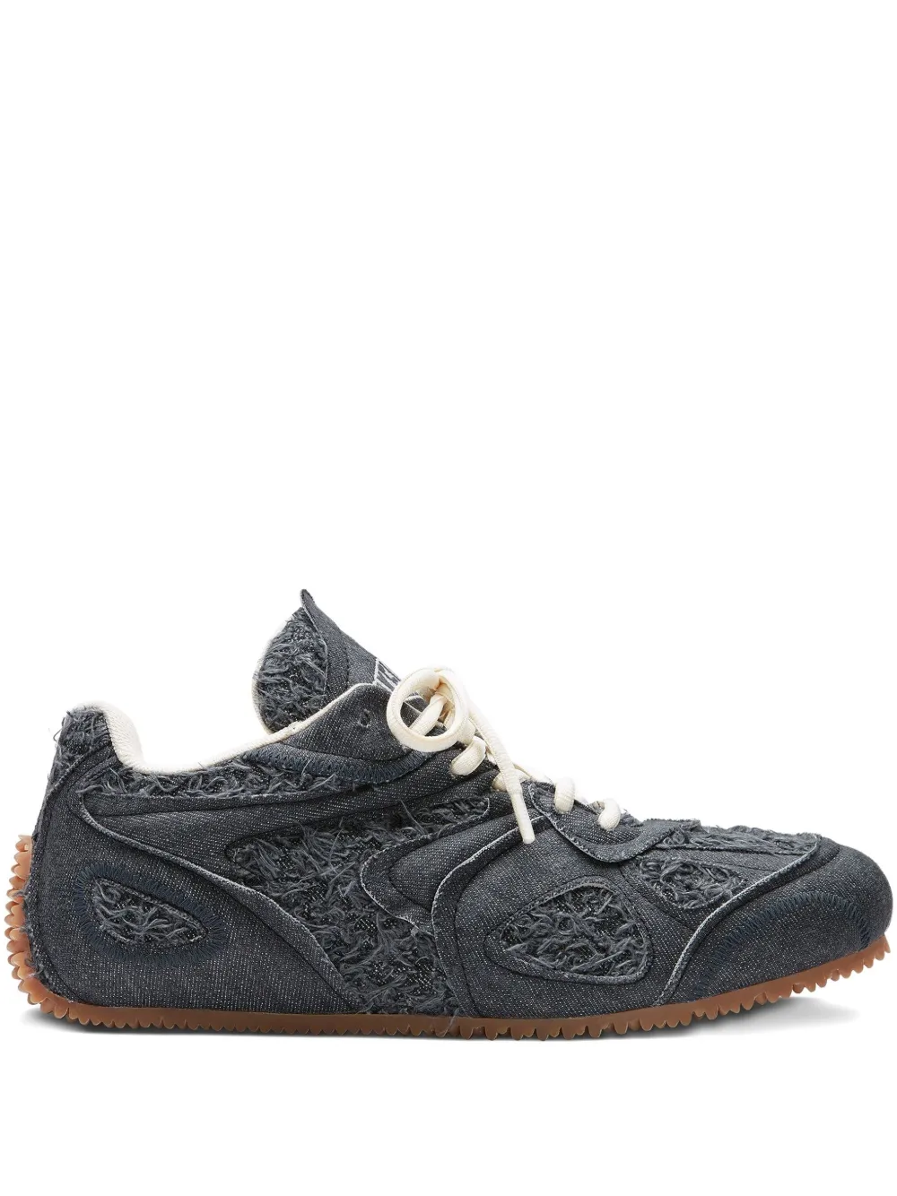 Axel Arigato Slow Runner frayed-denim sneakers Black