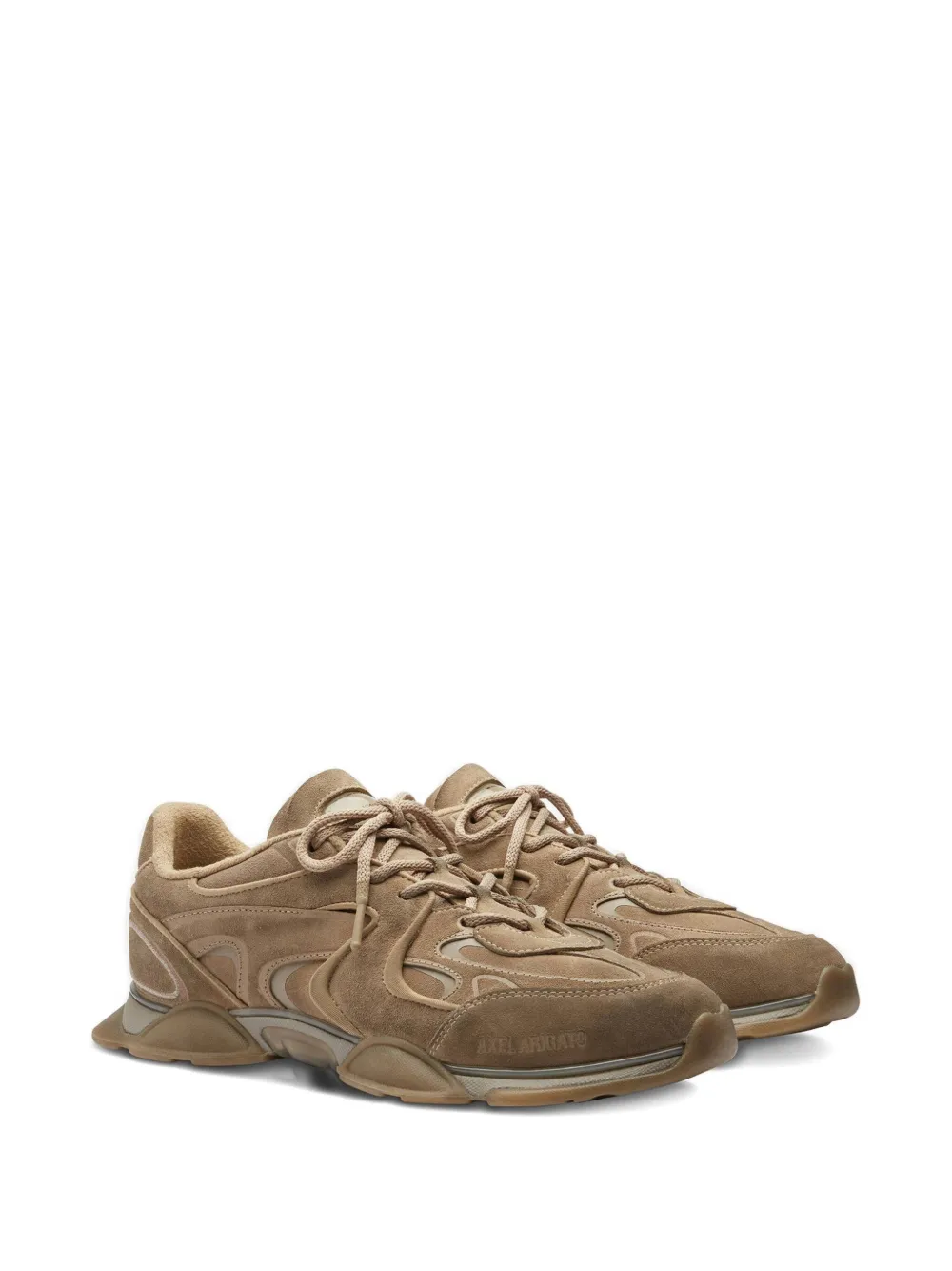 Axel Arigato suede leather panelled sneakers Brown