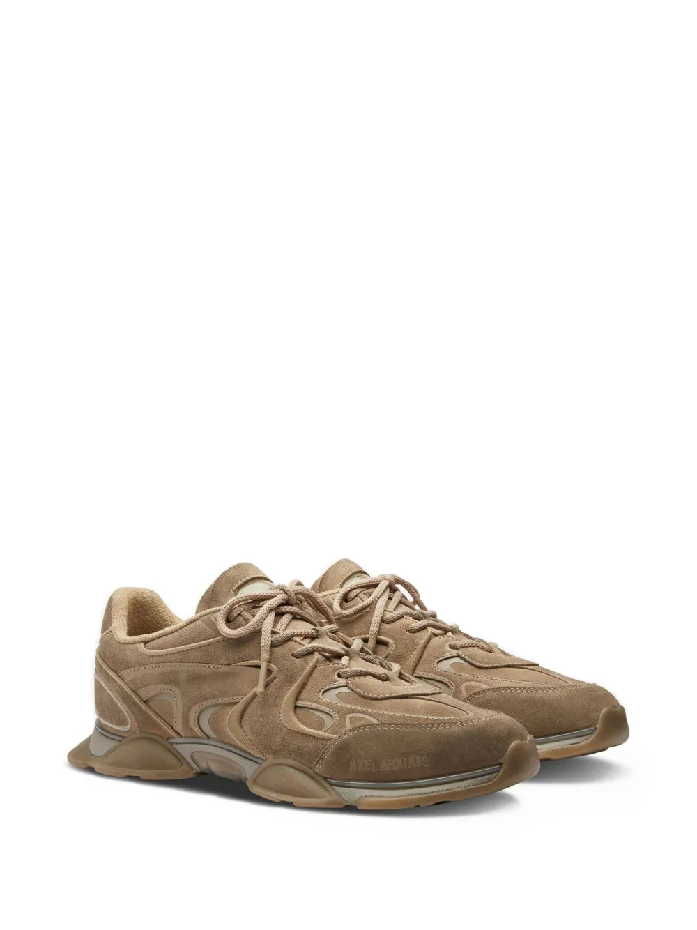Axel Arigato suede leather panelled sneakers Brown