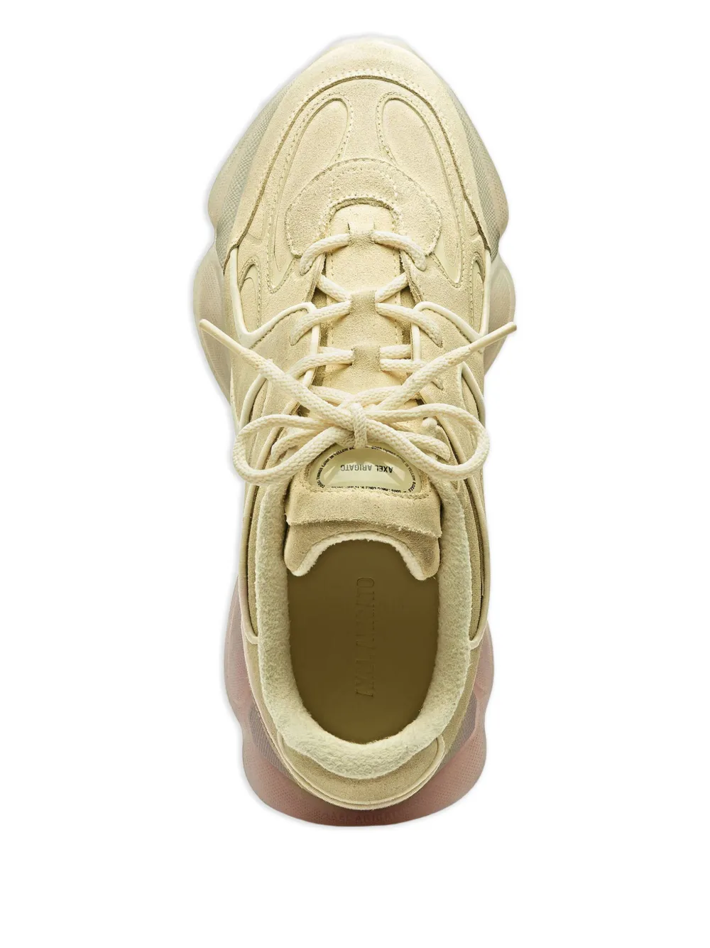 Axel Arigato Eris leren sneakers met bewerkt vlak Geel